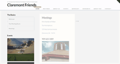 Desktop Screenshot of claremontfriends.org