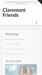 Mobile Screenshot of claremontfriends.org